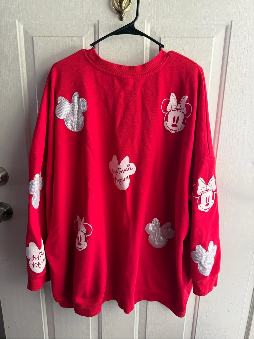 Disney Minnie Mouse Red Crew neck